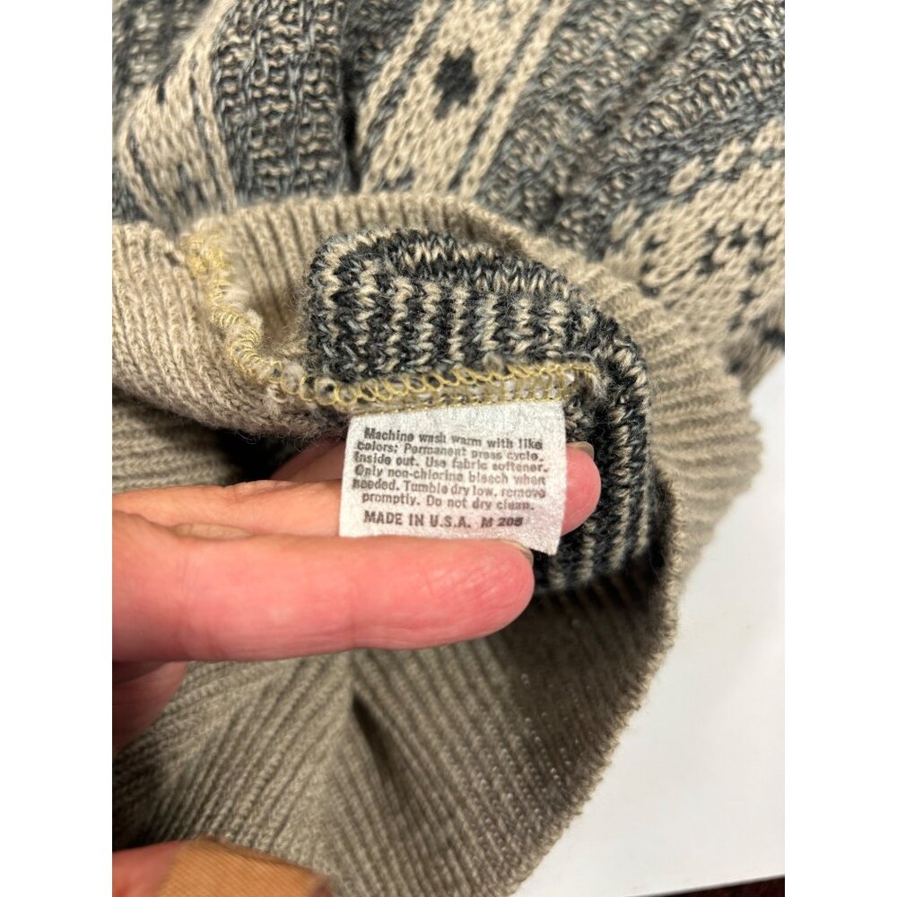 VTG Jantzen Men's Lg Sweater Grunge 90s Cosby Grandpa Core Alternative Abstract - Picture 4 of 8